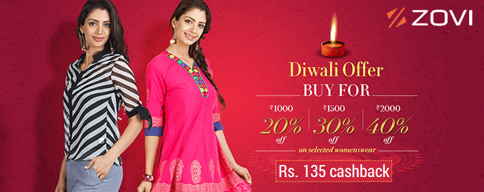 Zovi up to 40% off + Extra Cashback offer